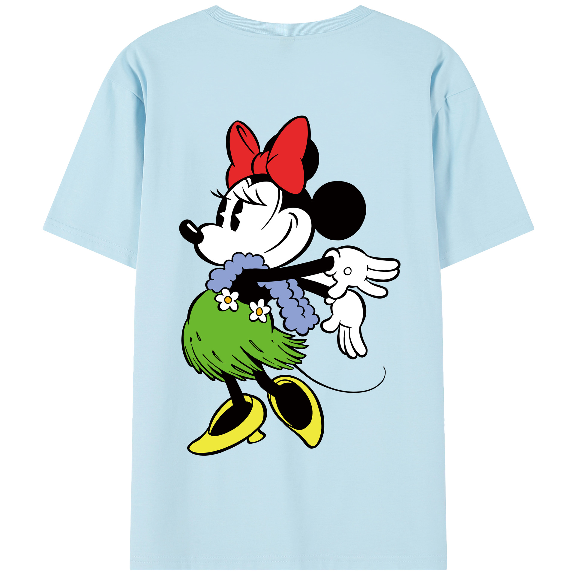 （画像用） ミッキーマウス Mickey Mouse 綿100％半袖Tシャツ（背面プリント）